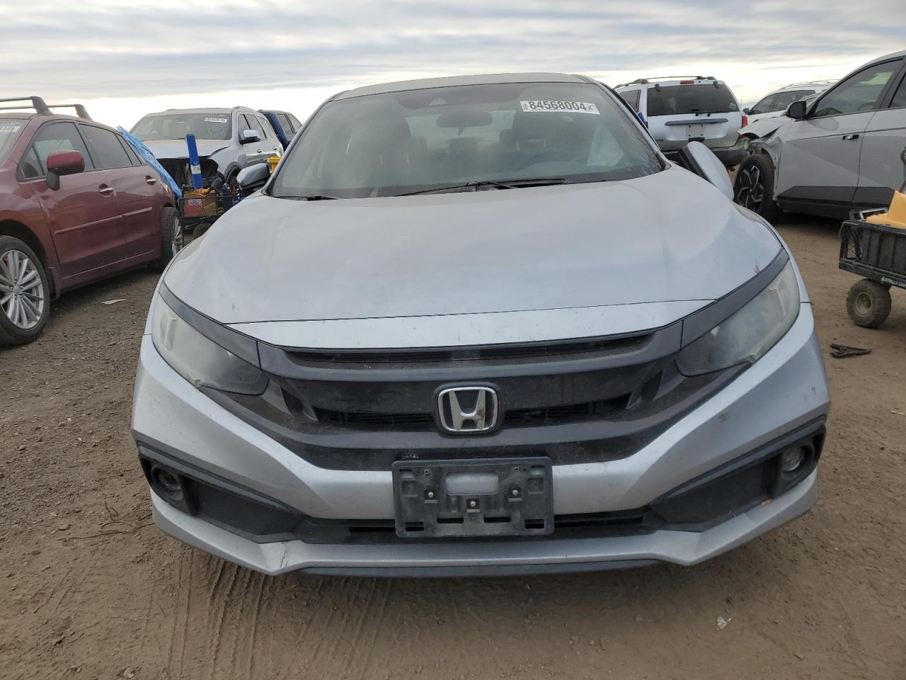 2019 Honda Civic VIN 19XFC2E80KE010839 Copart auction photo, side / mechanical damage thumbnail 5