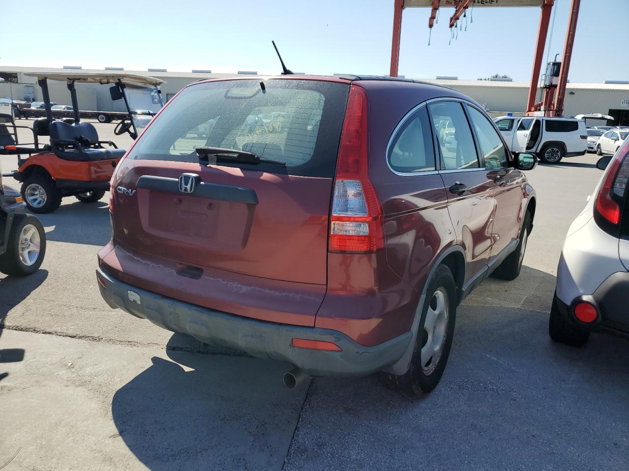 2008 Honda CR-V VIN JHLRE38328C004475 Copart auction photo, water/flood damage thumbnail 3