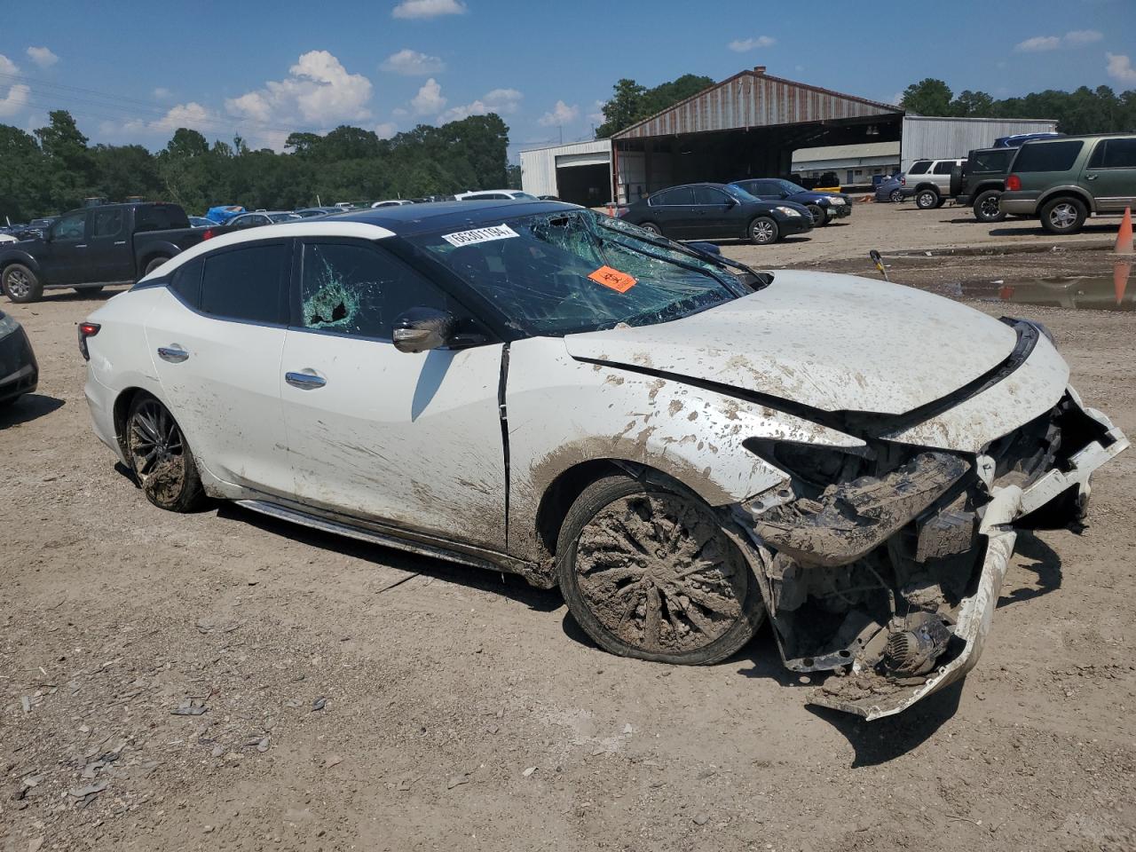 2019 Nissan Maxima VIN 1N4AA6AV3KC371966 Copart auction photo, front end / side damage thumbnail 4