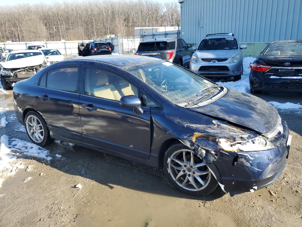 2006 Honda Civic VIN 1HGFA16586L125840 Copart auction photo, front end / rear end damage thumbnail 4