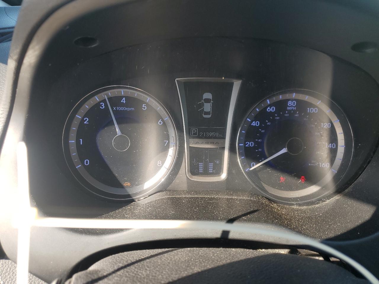 2013 Hyundai Azera VIN KMHFG4JG6DA248256 Copart auction photo, front end damage thumbnail 9