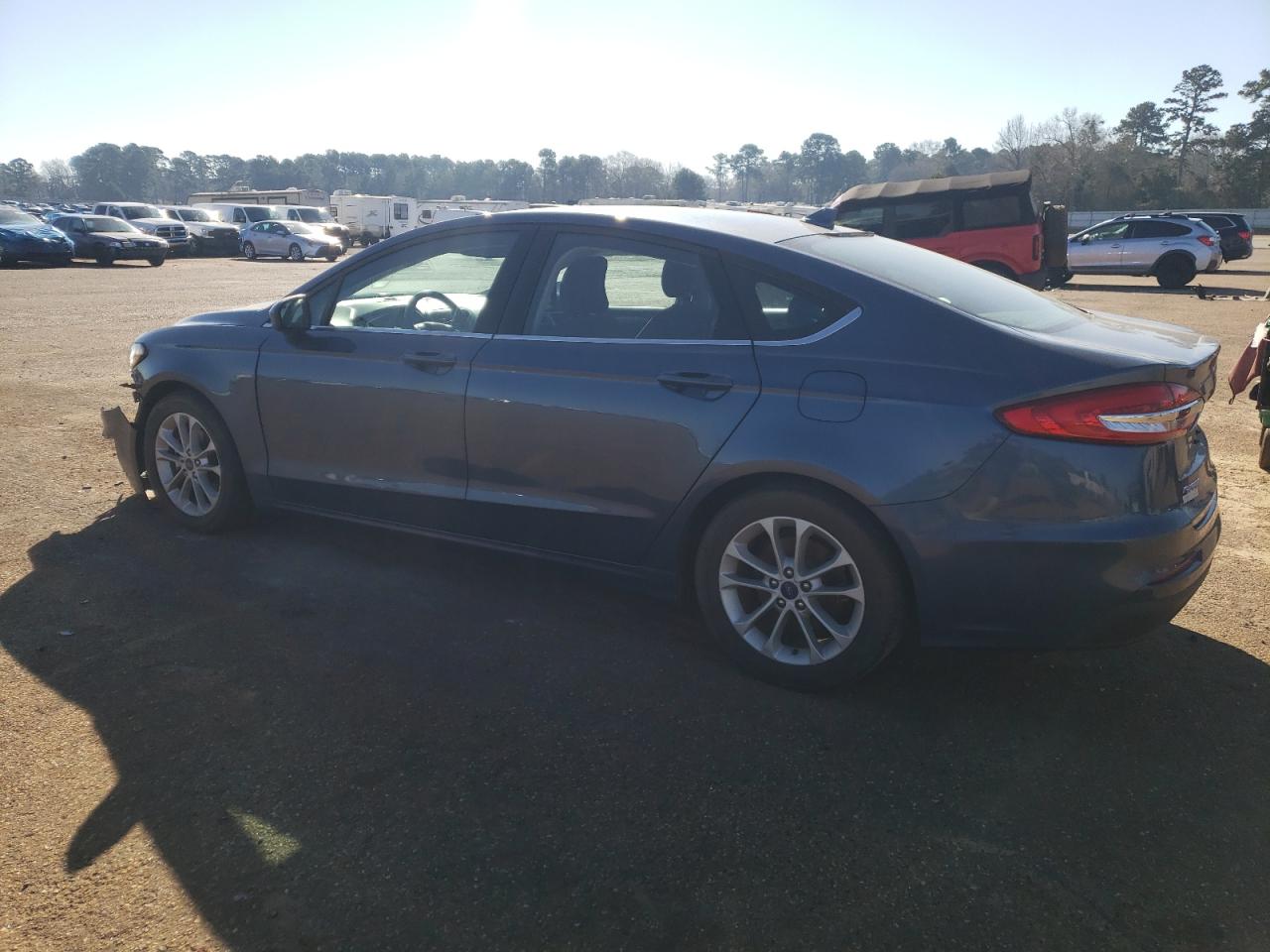 2019 Ford Fusion VIN 3FA6P0HD1KR250451 Copart auction photo, front end / side damage thumbnail 2