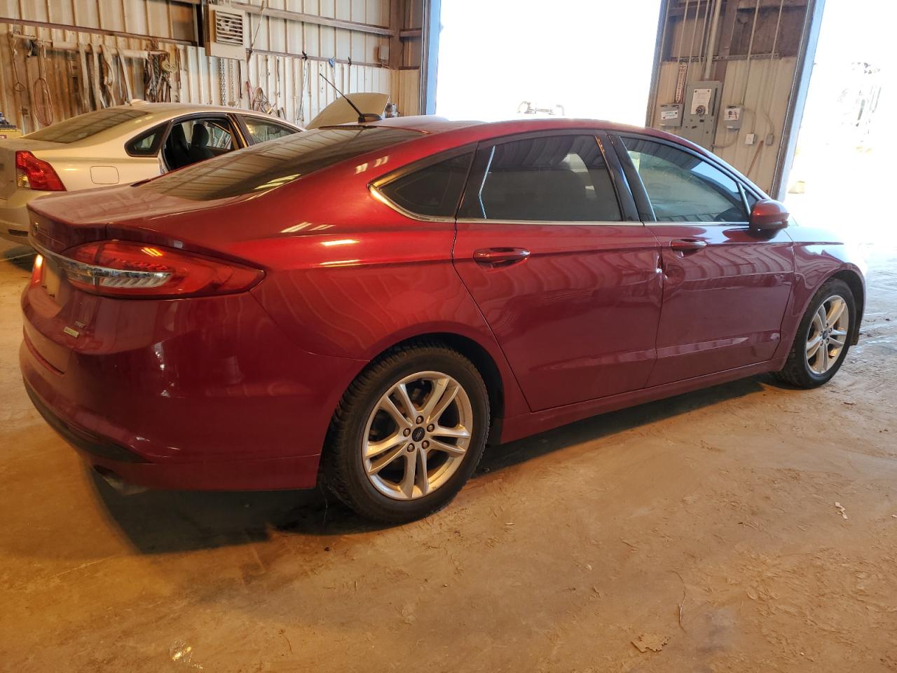 2018 Ford Fusion VIN 3FA6P0HD2JR260078 Copart auction photo, front end / rear end damage thumbnail 3