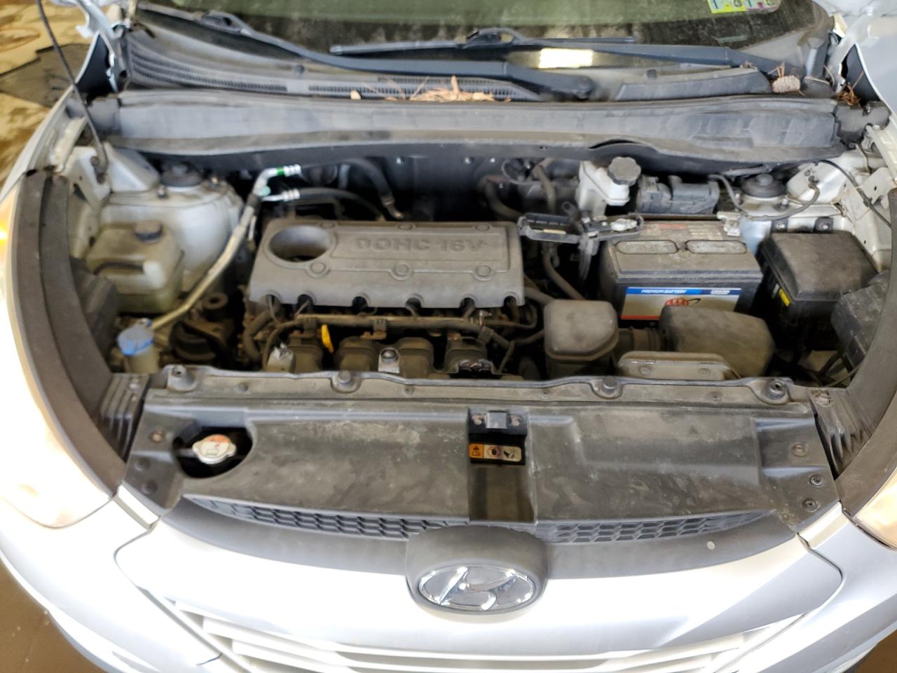 2013 Hyundai Tucson VIN KM8JUCAC9DU593936 Copart auction photo, top/roof damage thumbnail 12