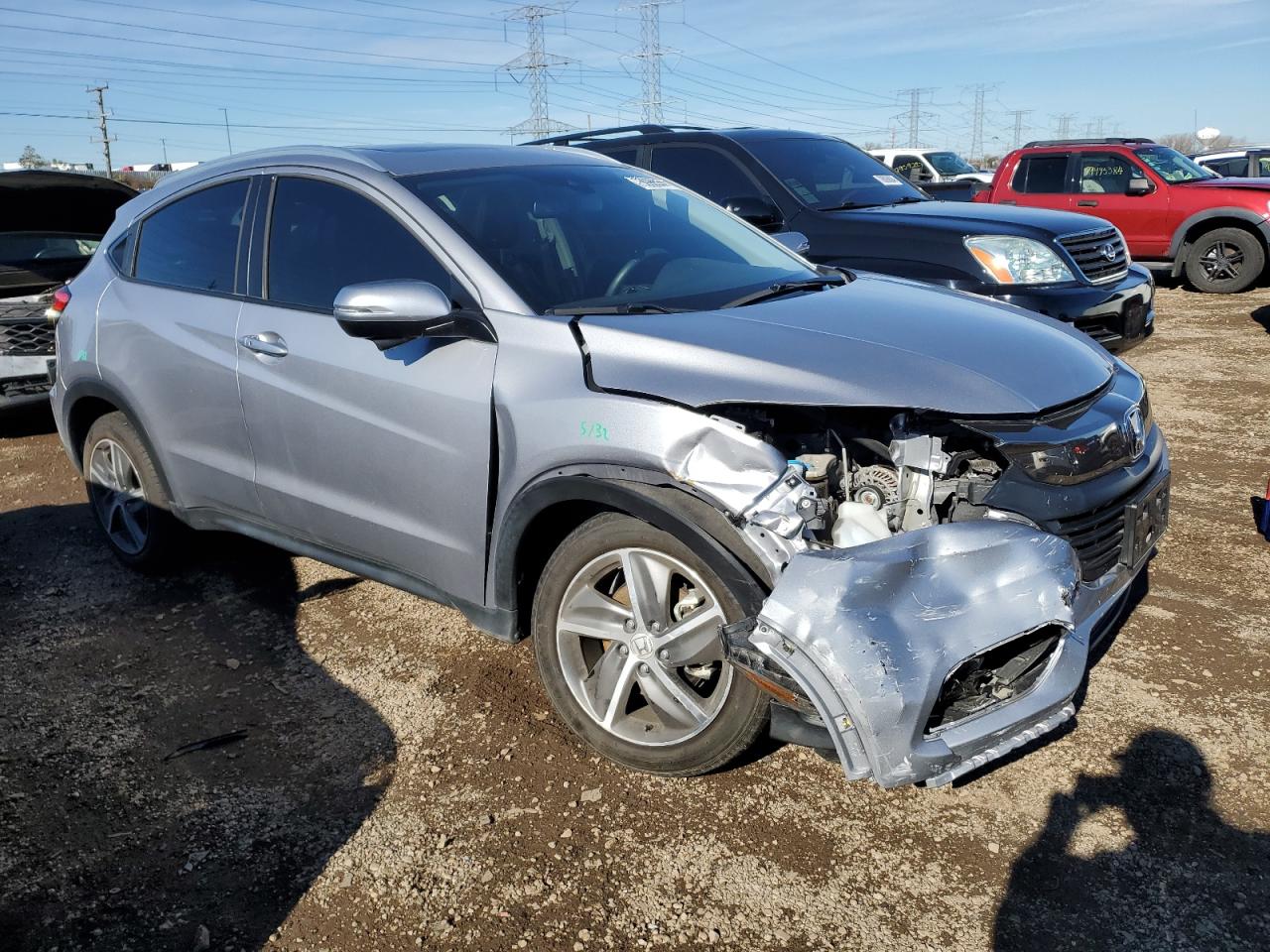 2022 Honda HR-V VIN 3CZRU6H74NM712977 Copart auction photo, front end damage thumbnail 4
