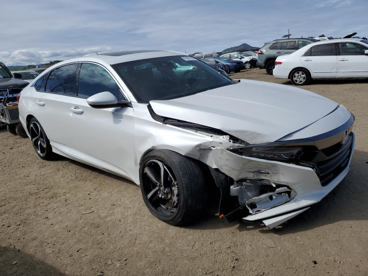 2019 Honda Accord VIN 1HGCV2F33KA010080 Copart auction photo, front end damage thumbnail 4
