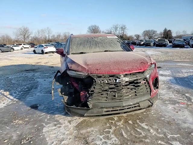 2021 Chevrolet Blazer VIN 3GNKBERSXMS532883 Copart auction photo, side / front end damage thumbnail 12