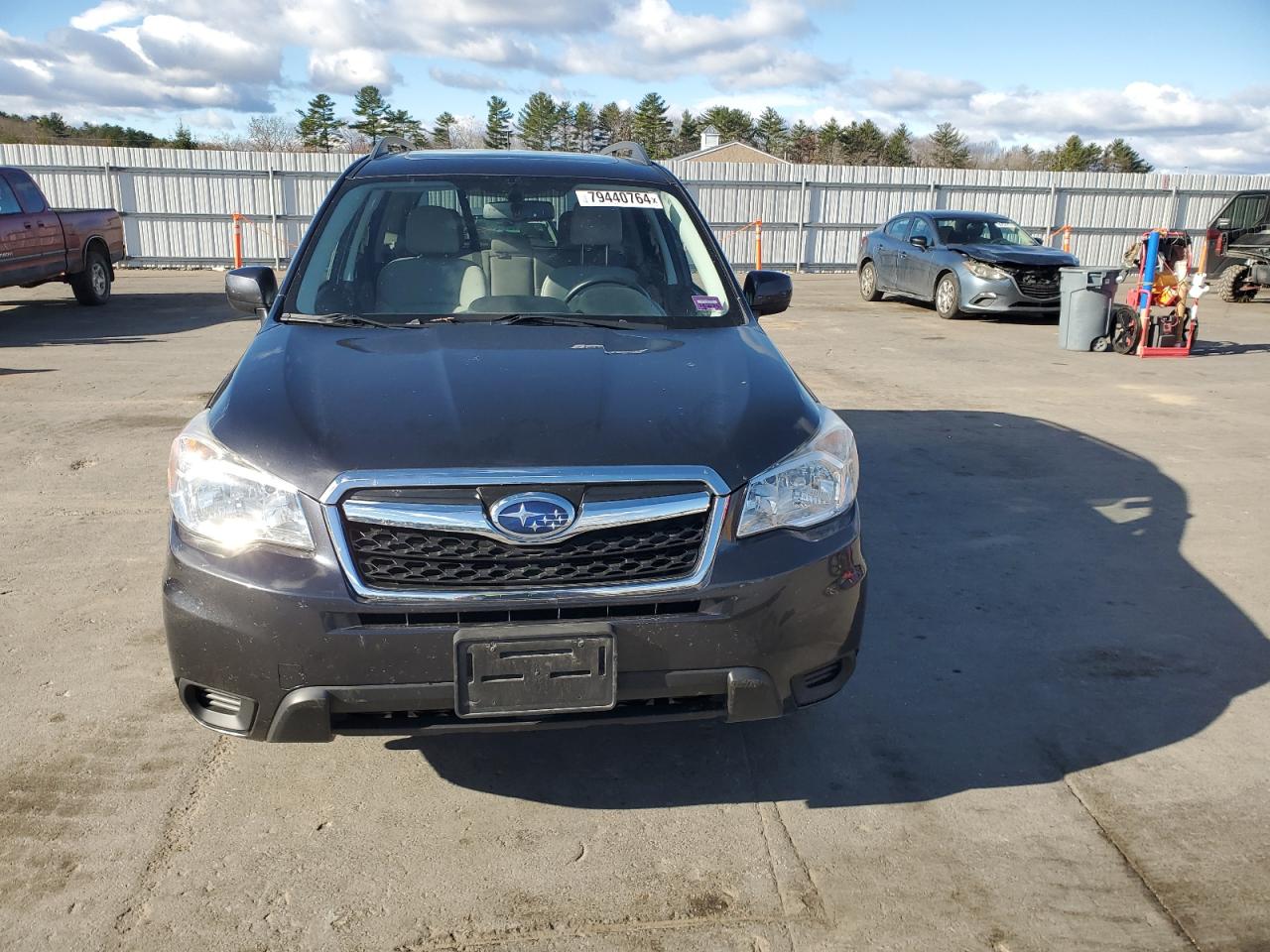 2015 Subaru Forester VIN JF2SJADC0FH447438 Copart auction photo, side damage thumbnail 5