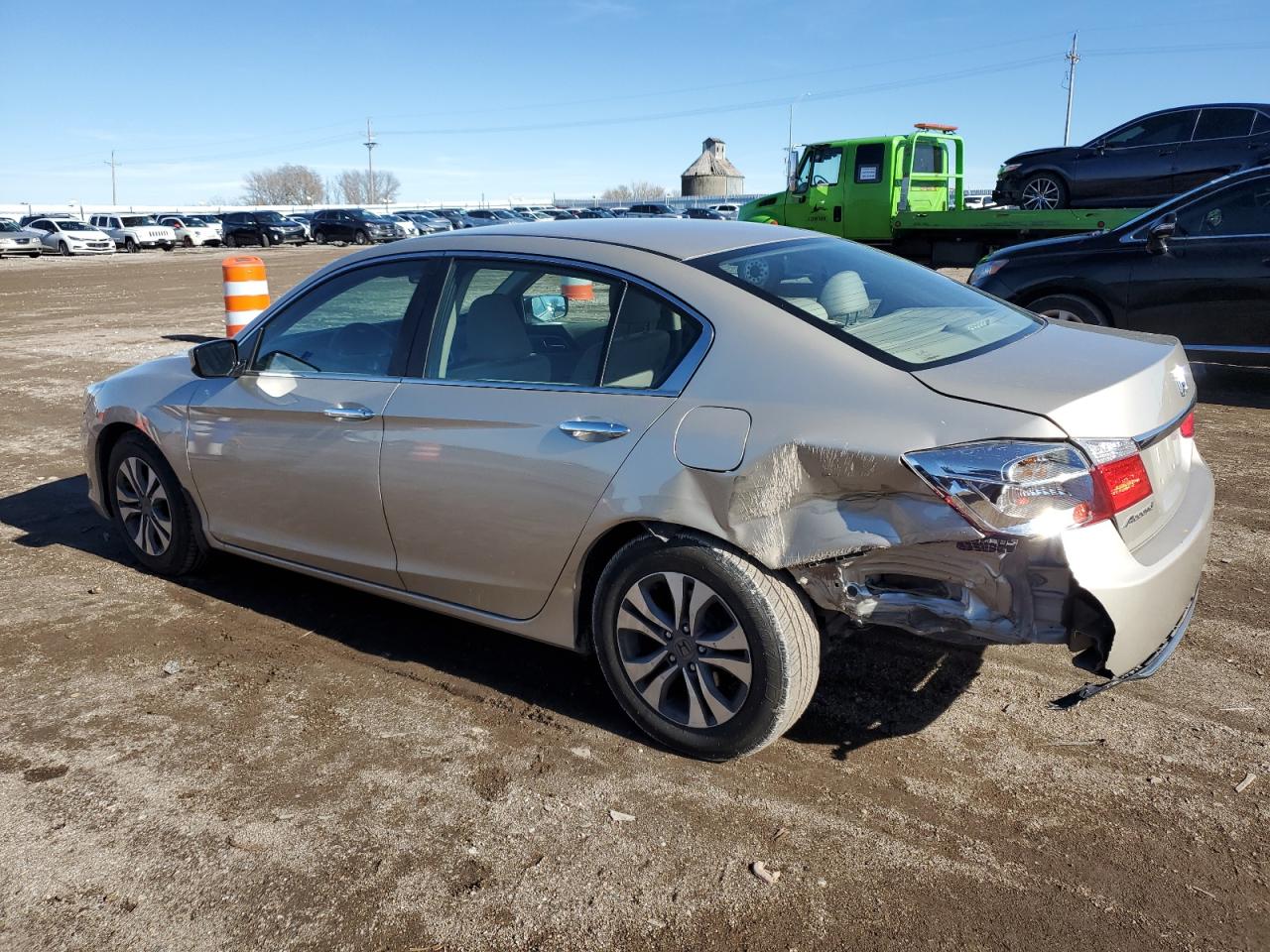 2015 Honda Accord VIN 1HGCR2F39FA214442 Copart auction photo, rear end damage thumbnail 2