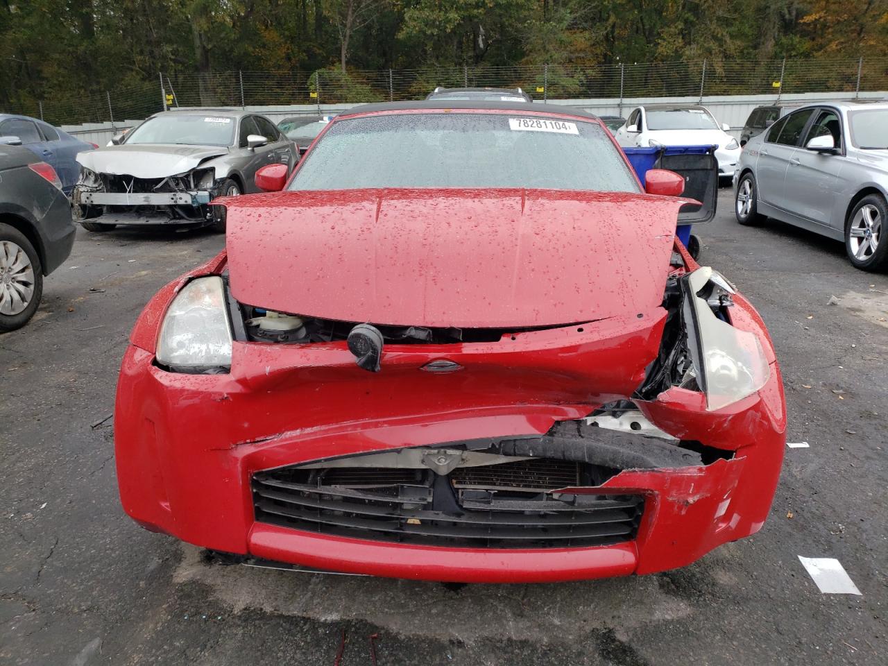 2004 Nissan 350Z VIN JN1AZ36A44T011411 Copart auction photo, front end damage thumbnail 5