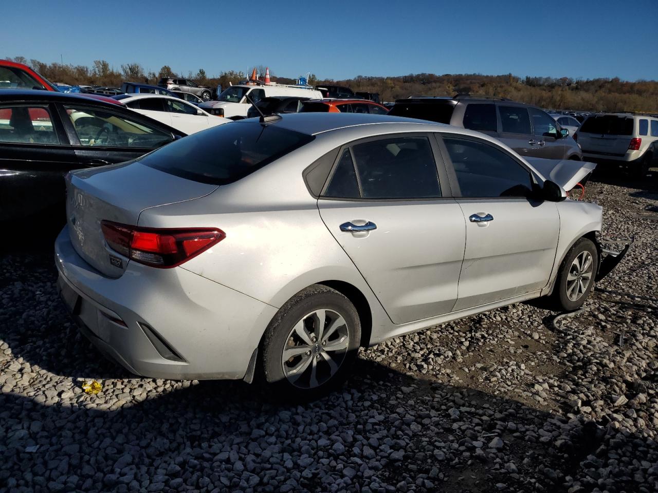 2023 KIA Rio VIN 3KPA24AD9PE550158 Copart auction photo, front end damage thumbnail 3