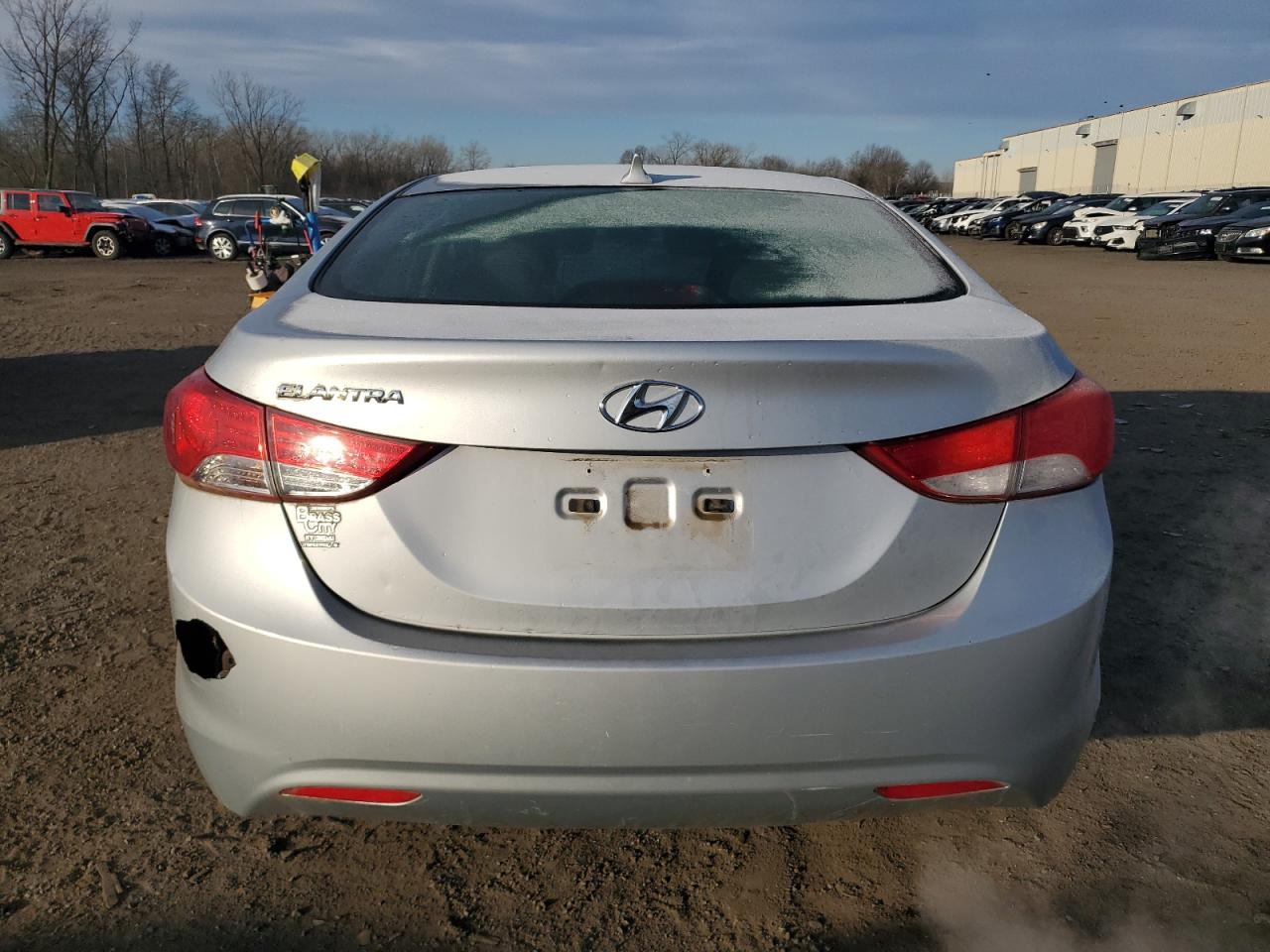 2013 Hyundai Elantra VIN 5NPDH4AE3DH256878 Copart auction photo, front end / rear end damage thumbnail 6