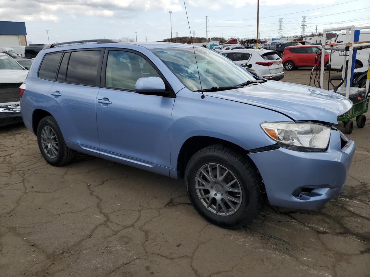 2010 Toyota Highlander VIN 5TDZA3EH3AS006247 Copart auction photo, front end damage thumbnail 4