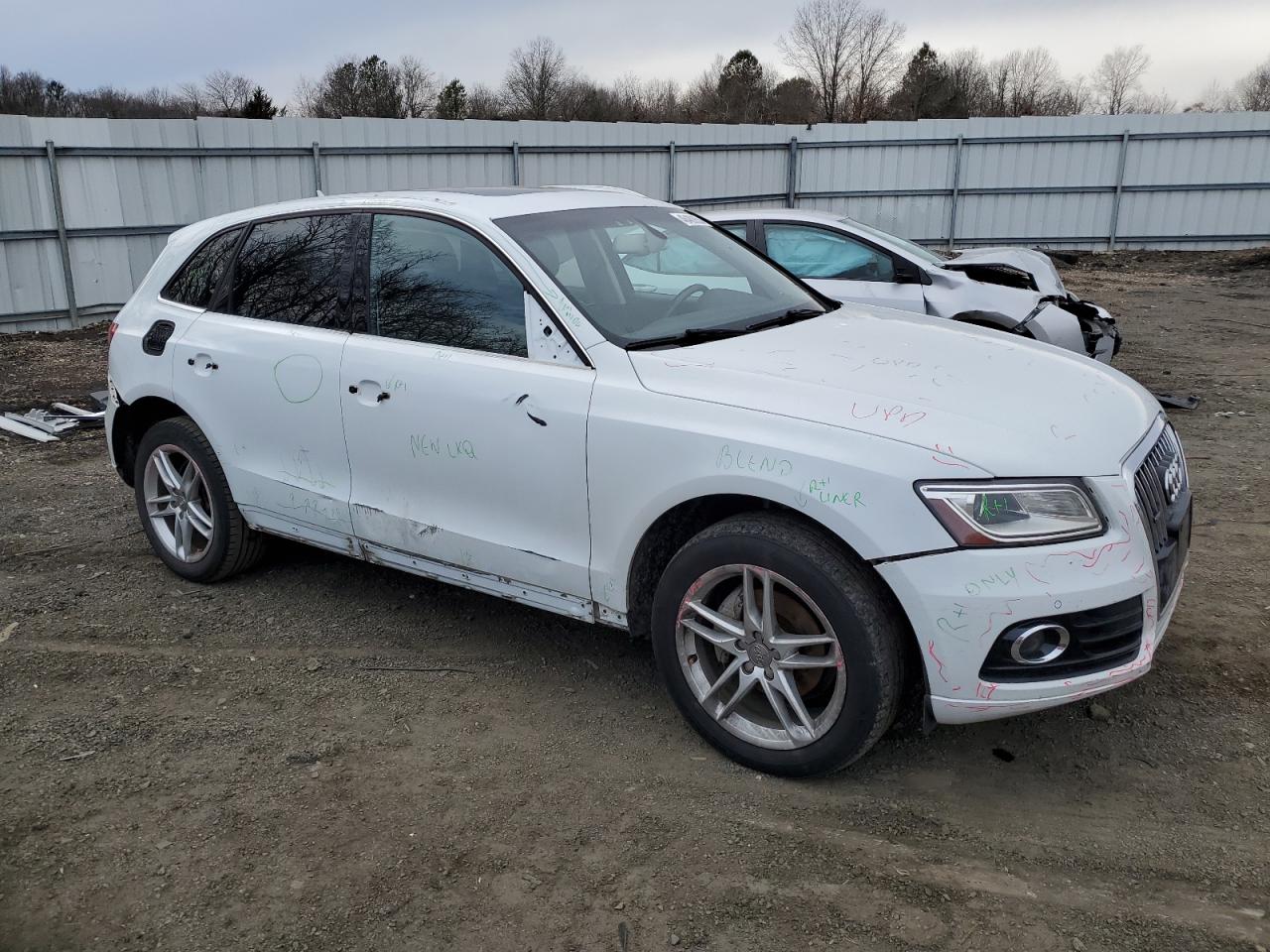 2013 Audi Q5 VIN WA1LFAFP3DA060645 Copart auction photo, side damage thumbnail 4