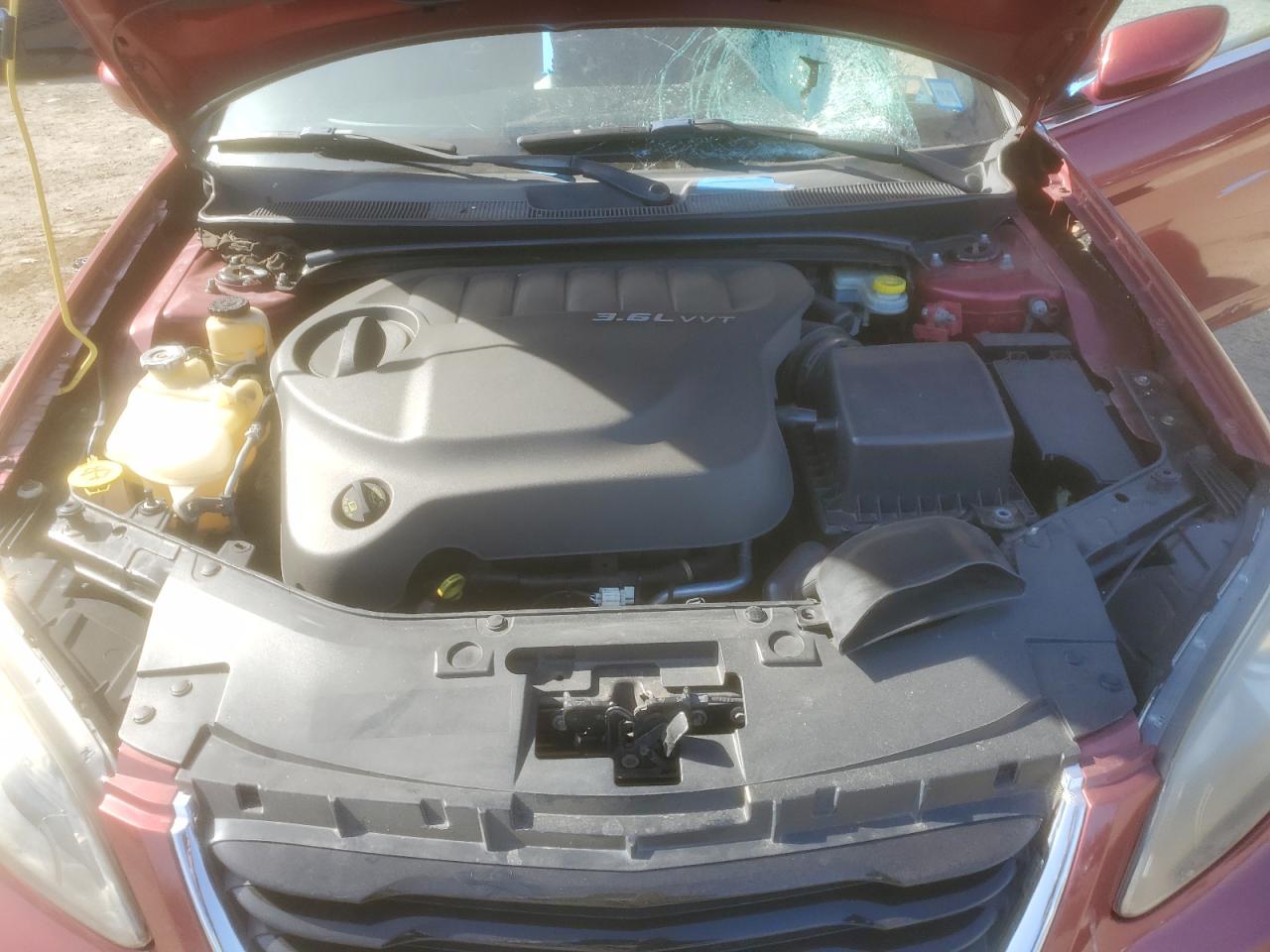 2012 Chrysler 200 VIN 1C3BCBGG9CN140560 Copart auction photo, rear end / front end damage thumbnail 12