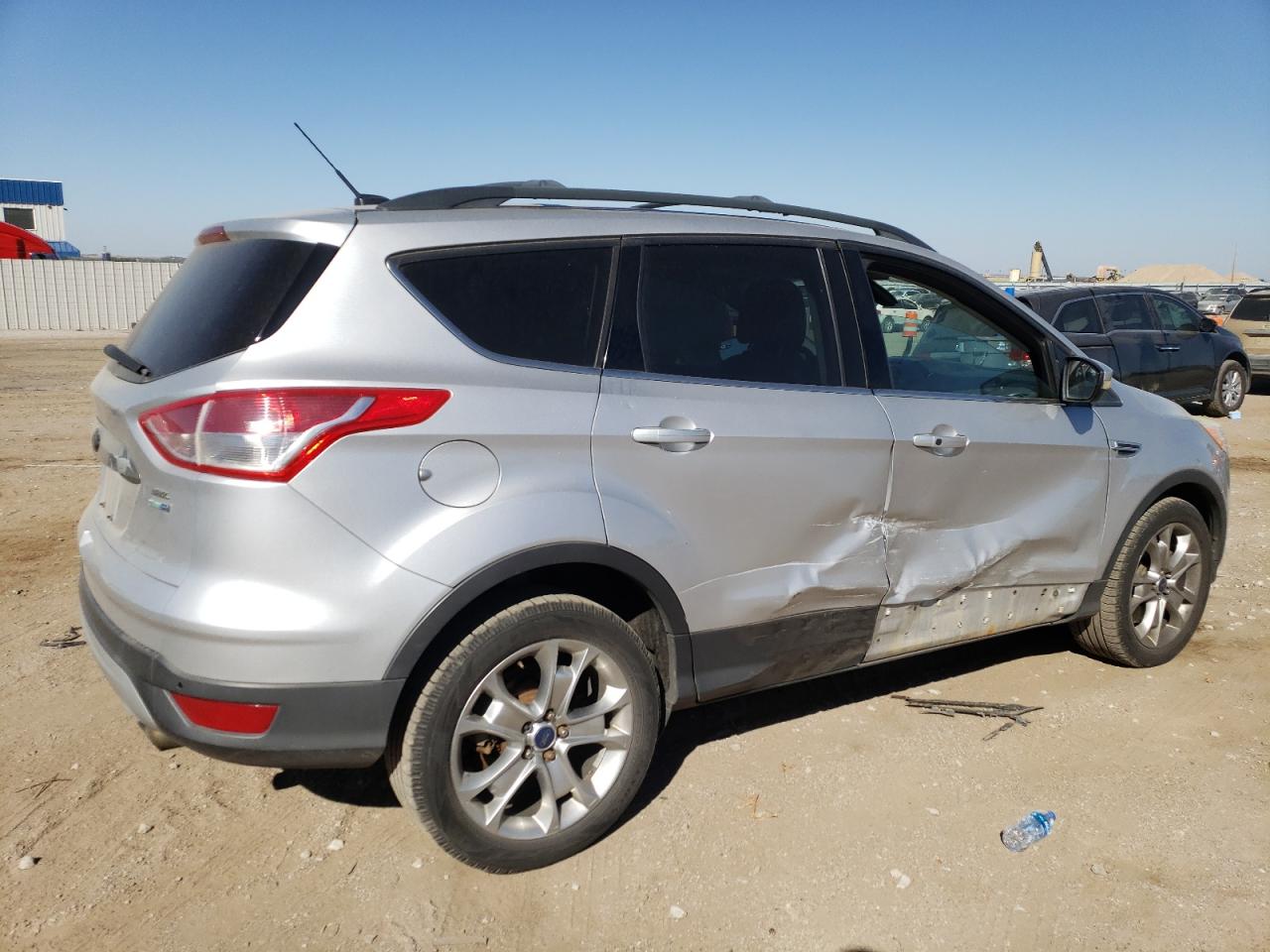 2013 Ford Escape VIN 1FMCU9HX6DUD71598 Copart auction photo, side / front end damage thumbnail 3