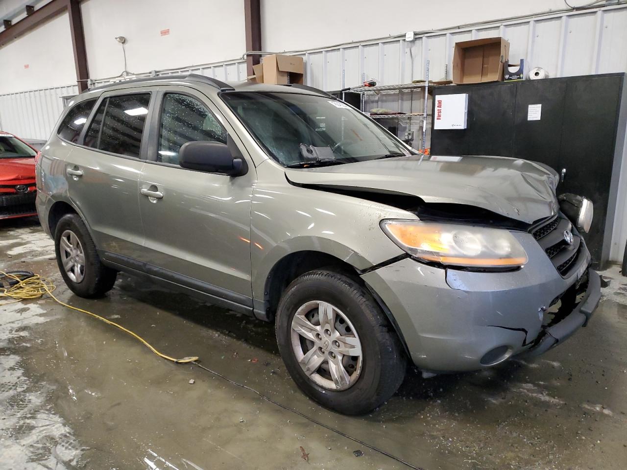 2009 Hyundai Santa Fe VIN 5NMSG13D39H331306 Copart auction photo, front end / frame damage damage thumbnail 4