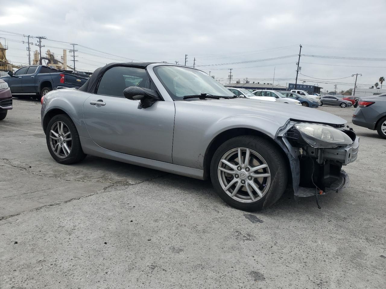 2012 Mazda MX-5 VIN JM1NC2JF4C0222914 Copart auction photo, front end / side damage thumbnail 4