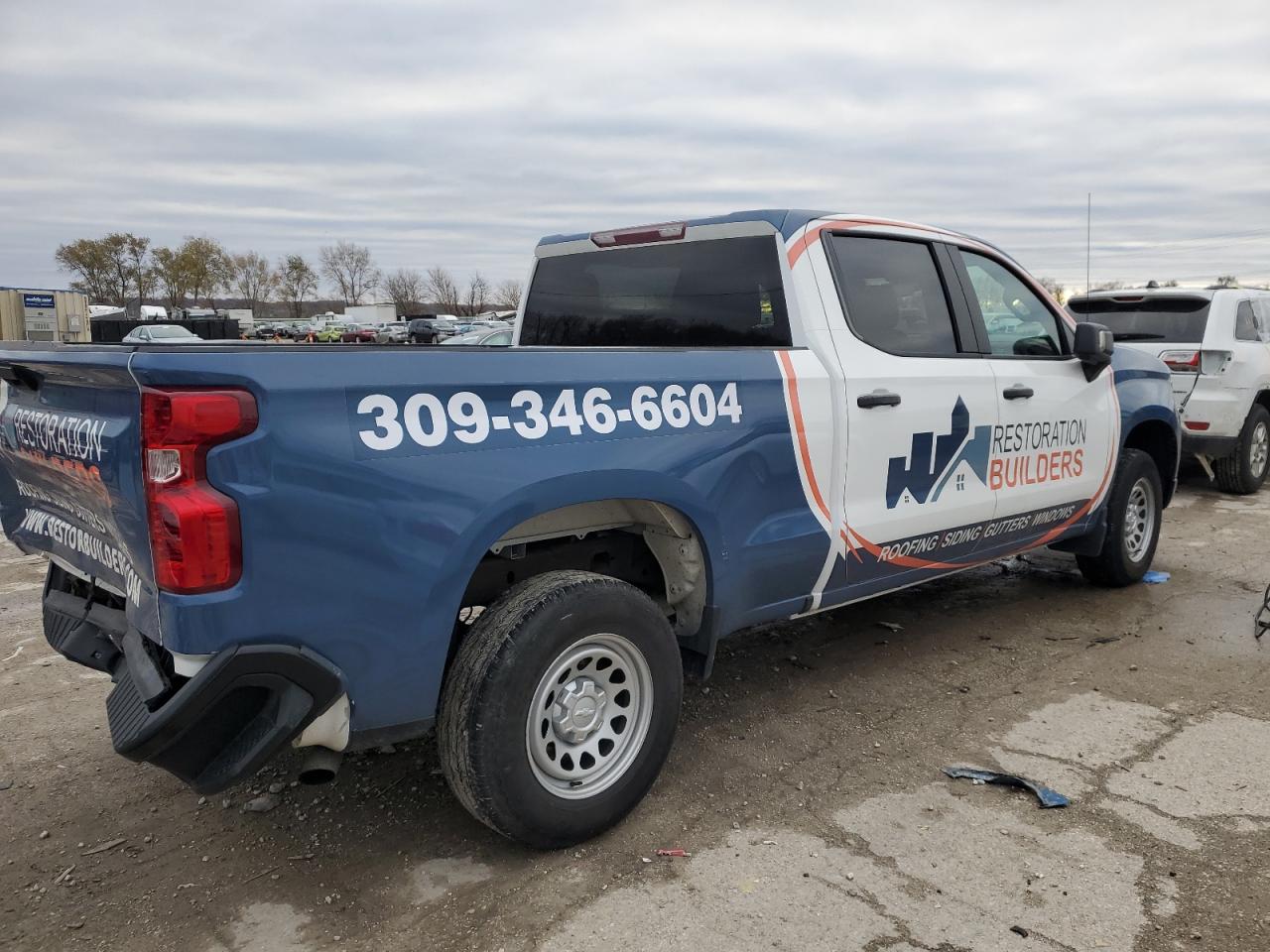 2022 Chevrolet Silverado VIN 1GCPDAEK4NZ524712 Copart auction photo, rear end damage thumbnail 3