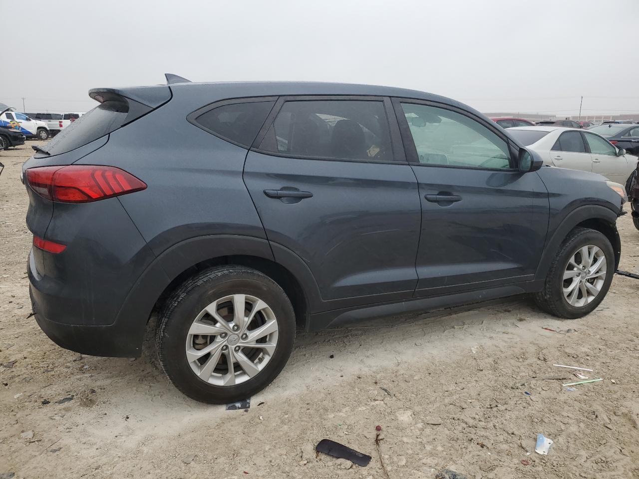 2019 Hyundai Tucson VIN KM8J23A48KU918121 Copart auction photo, front end / side damage thumbnail 3
