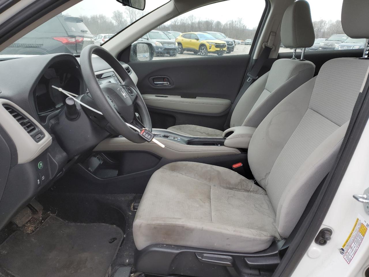 2021 Honda HR-V VIN 3CZRU6H36MM734023 Copart auction photo, front end / side damage thumbnail 7