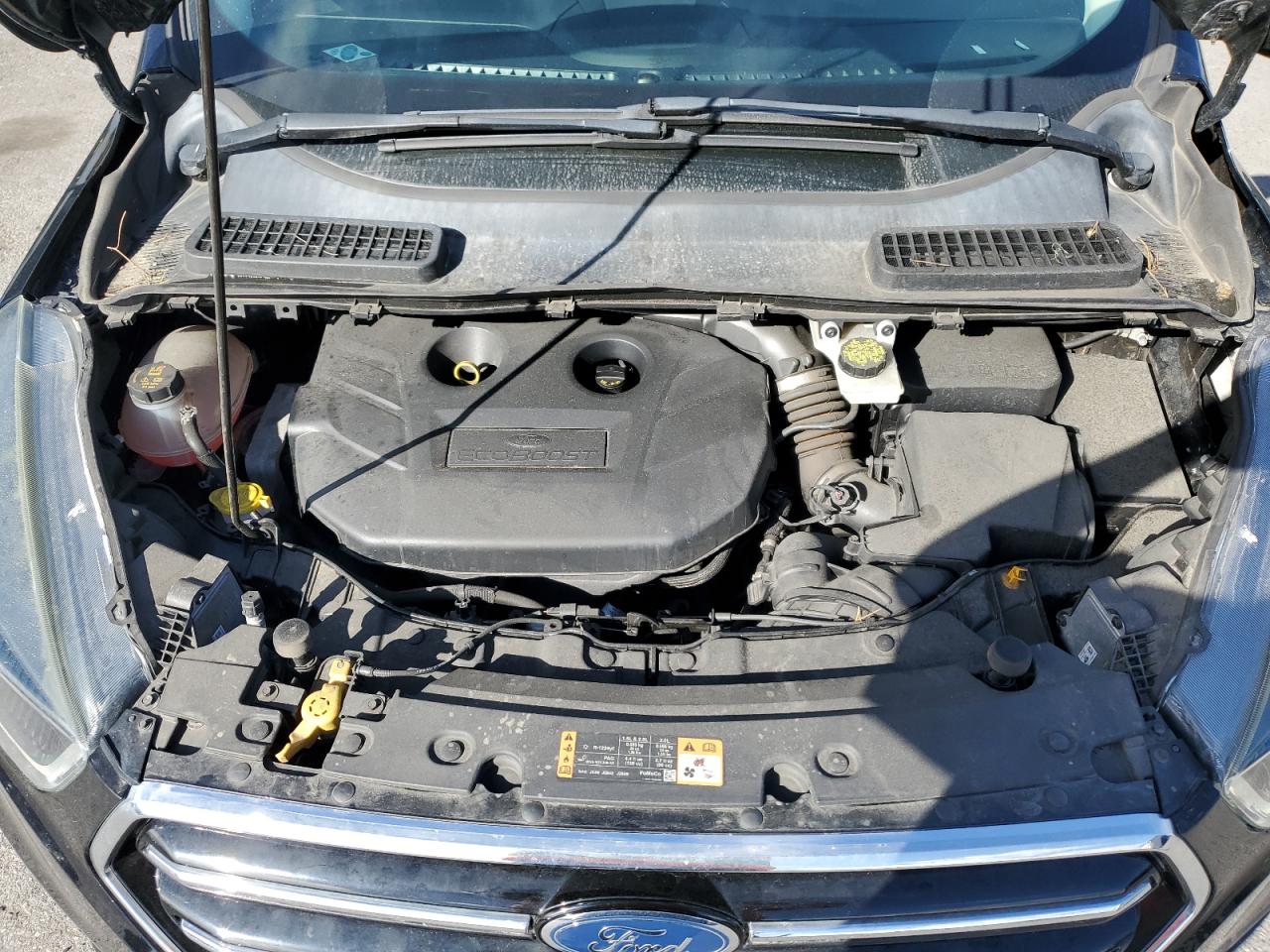 2017 Ford Escape VIN 1FMCU9G9XHUF08907 Copart auction photo, front end / side damage thumbnail 14