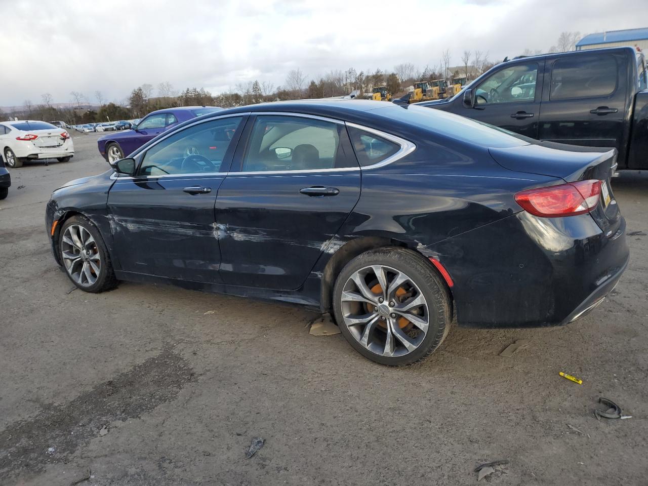 2015 Chrysler 200 VIN 1C3CCCEG0FN678386 Copart auction photo, front end / side damage thumbnail 2