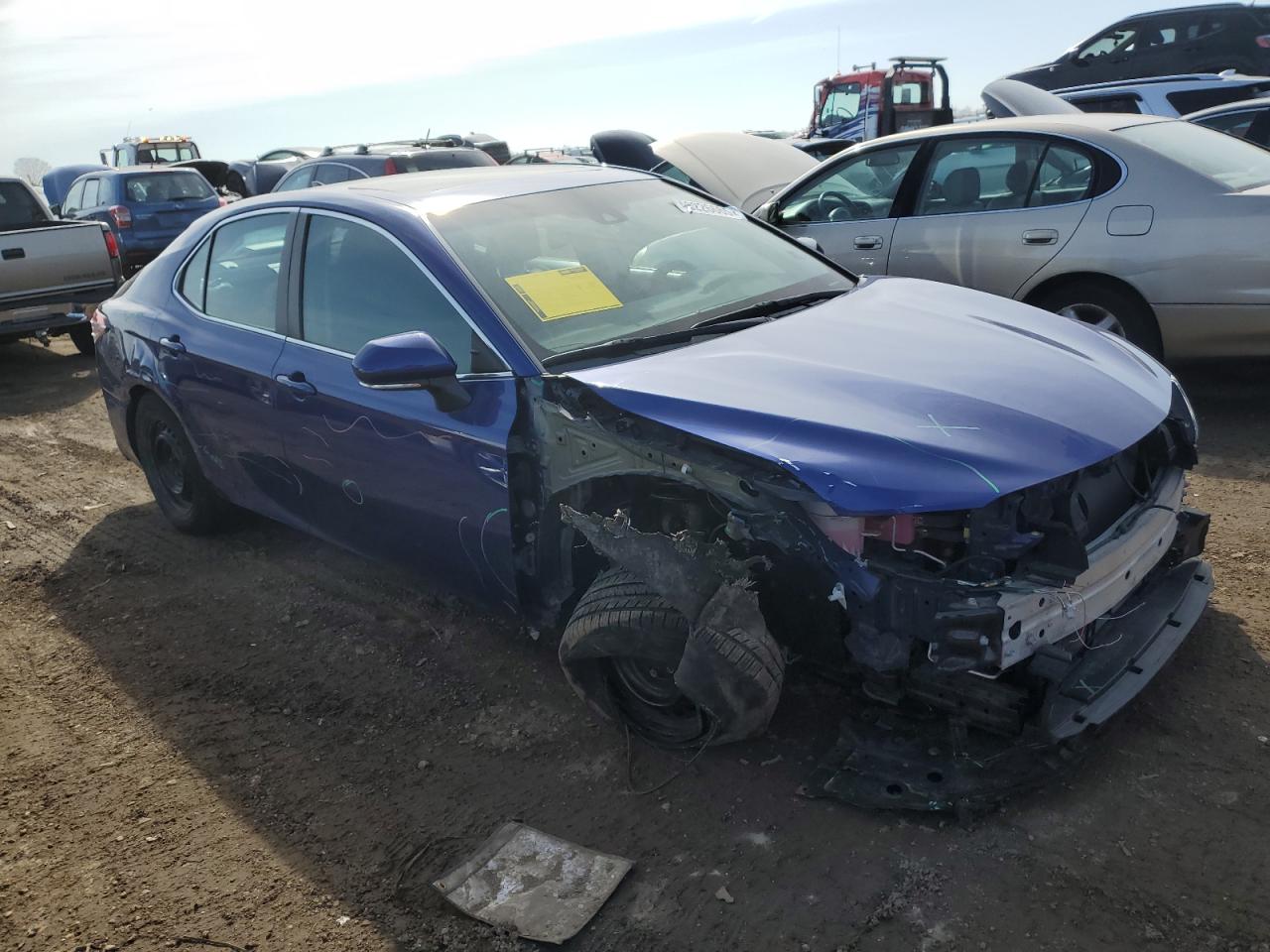 2018 Toyota Camry VIN 4T1B31HK6JU501637 Copart auction photo, front end / minor dent/scratches damage thumbnail 4