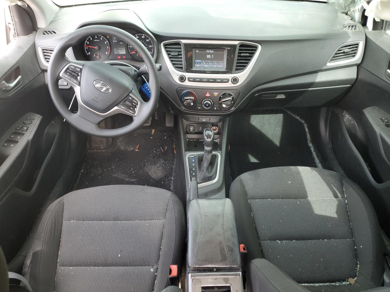 2022 Hyundai Accent VIN 3KPC24A67NE183381 Copart auction photo, rollover damage thumbnail 8