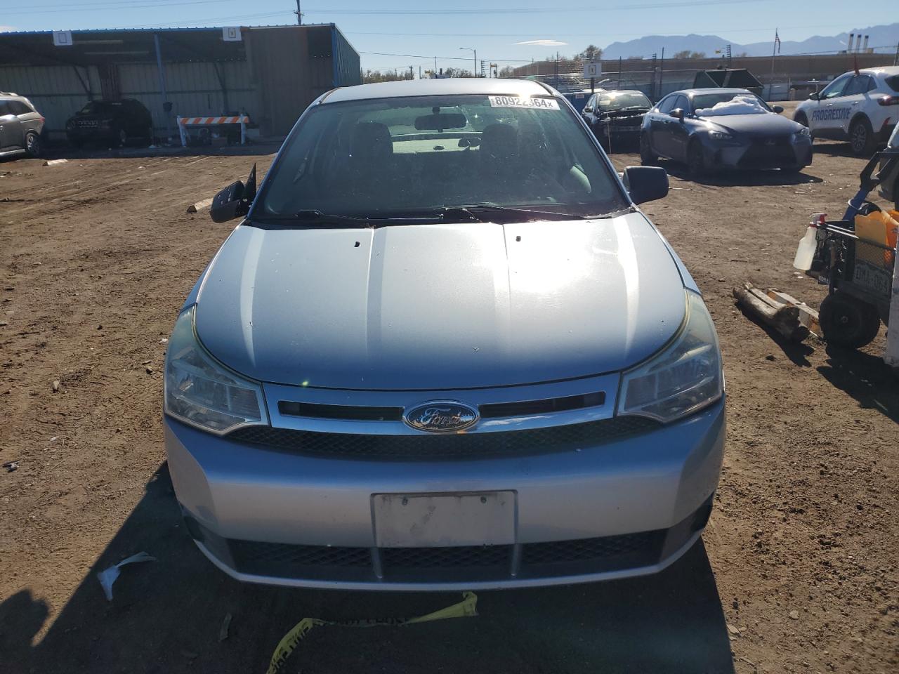 2008 Ford Focus VIN 1FAHP32N68W180608 Copart auction photo, side damage thumbnail 5