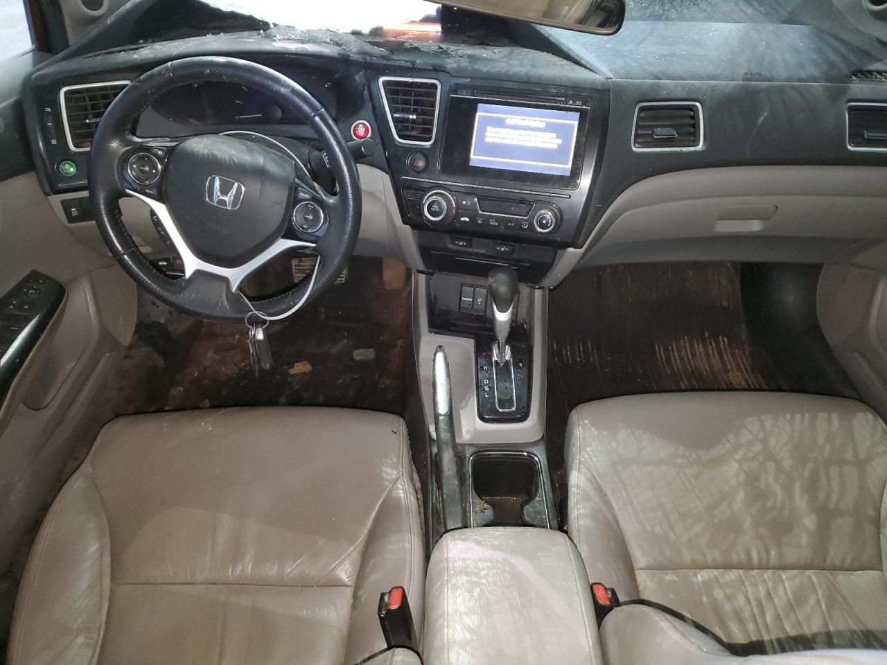 2015 Honda Civic VIN 2HGFB2F72FH043507 Copart auction photo, top/roof / front end damage thumbnail 8