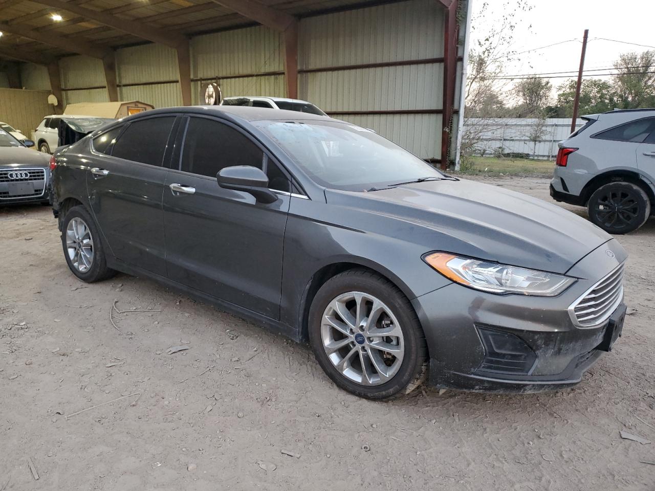 2019 Ford Fusion VIN 3FA6P0HD1KR250076 Copart auction photo, rear end / front end damage thumbnail 4