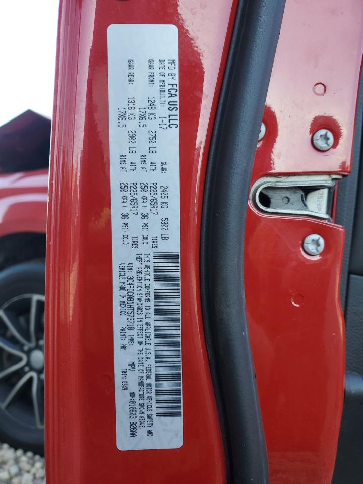 2017 Dodge Journey VIN 3C4PDCAB1HT573718 Copart auction photo, front end damage thumbnail 16