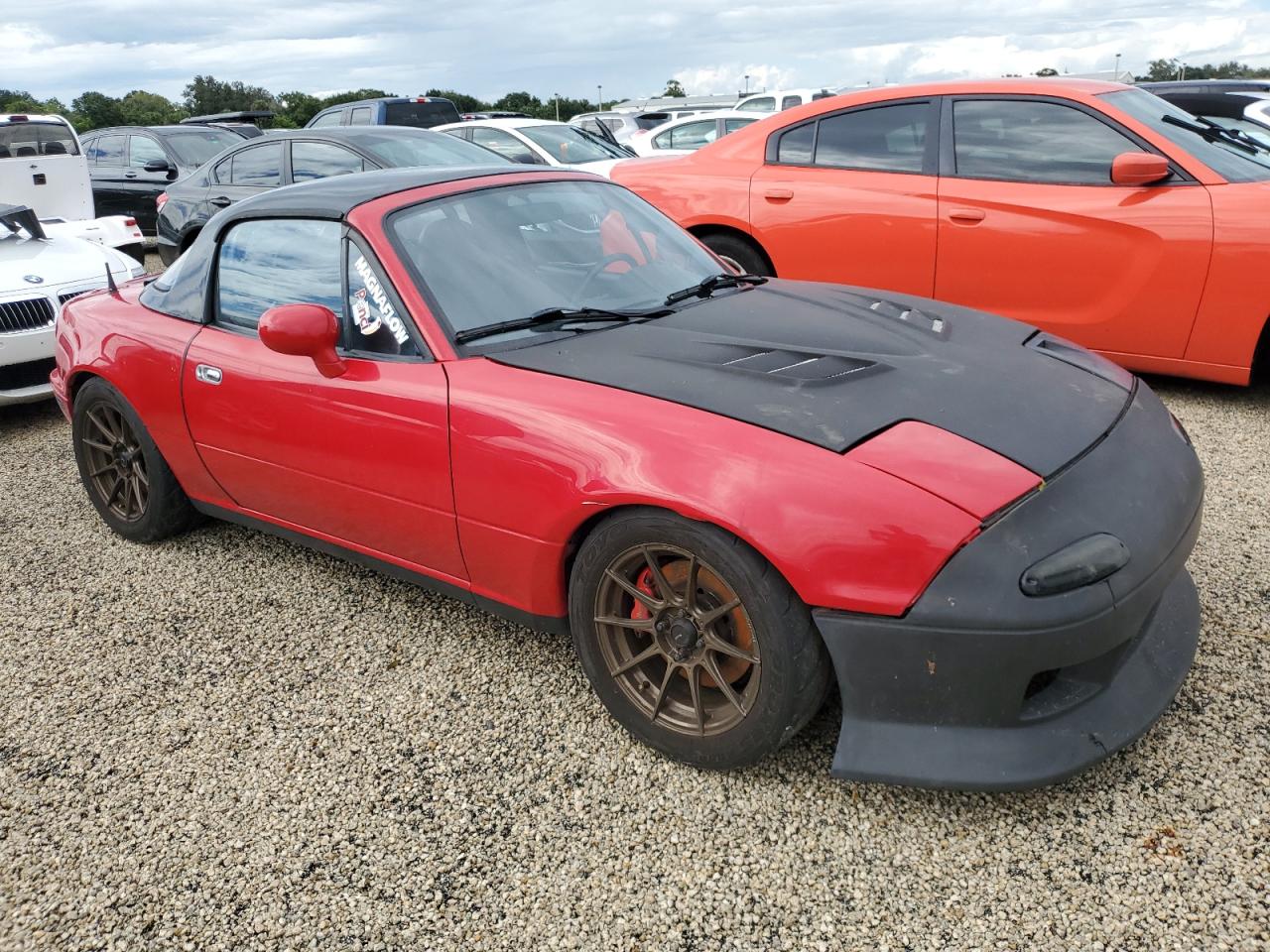 1993 Mazda MX-5 VIN JM1NA3518P0402137 Copart auction photo, water/flood damage thumbnail 4