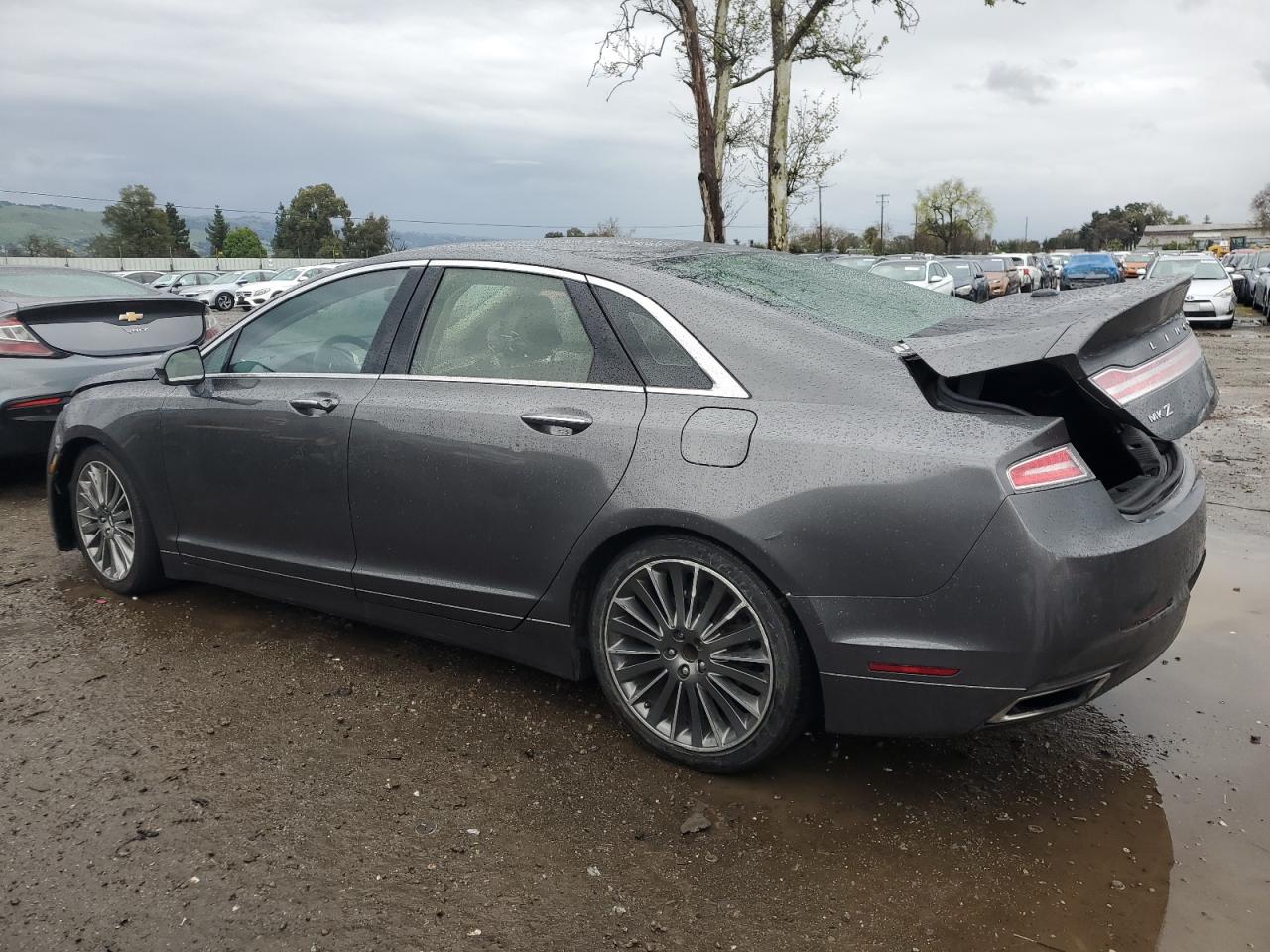 2016 Lincoln MKZ VIN 3LN6L2LUXGR629928 Copart auction photo, rear end / front end damage thumbnail 2