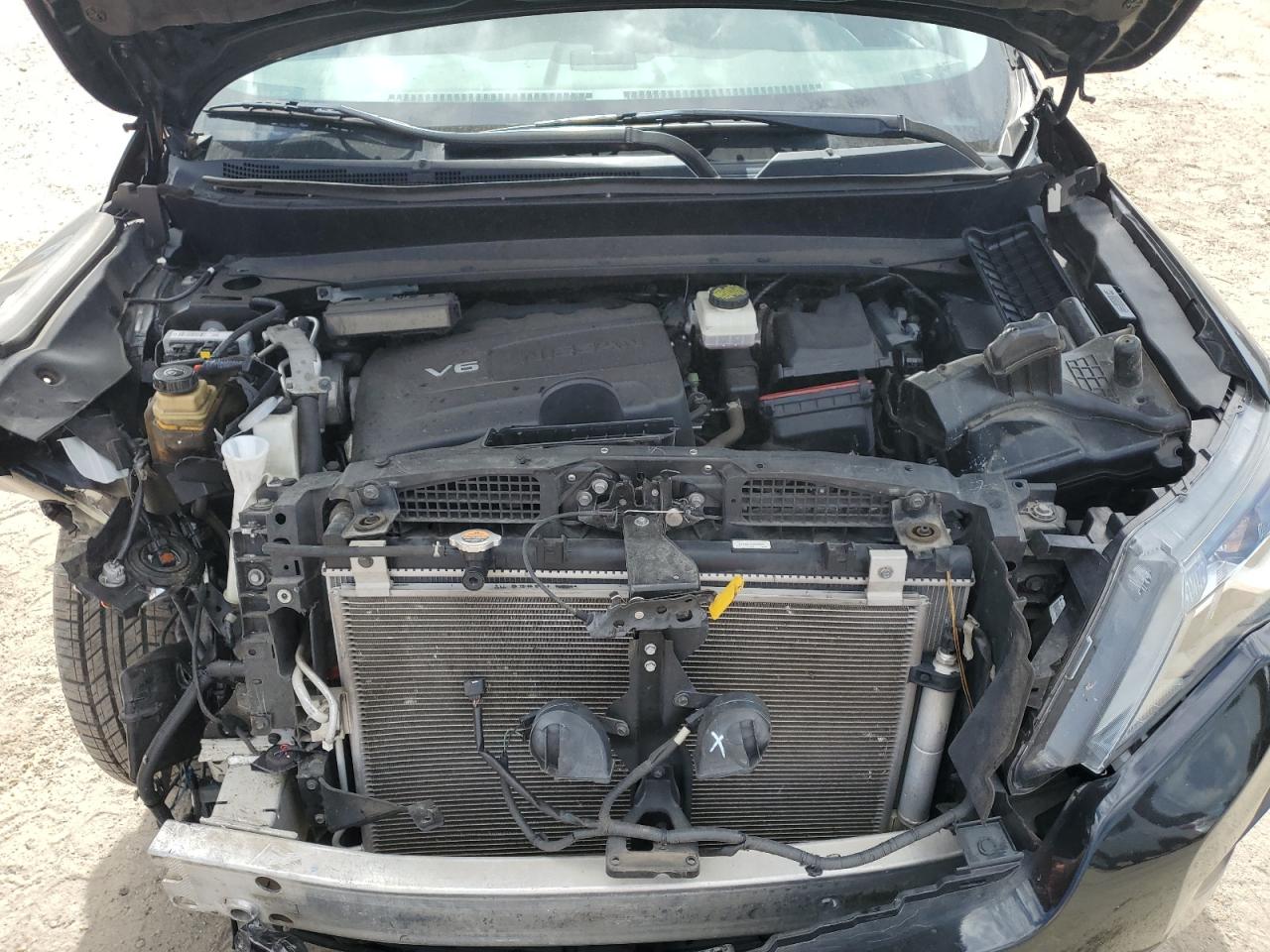 2017 Nissan Pathfinder VIN 5N1DR2MM1HC669562 Copart auction photo, front end / side damage thumbnail 12