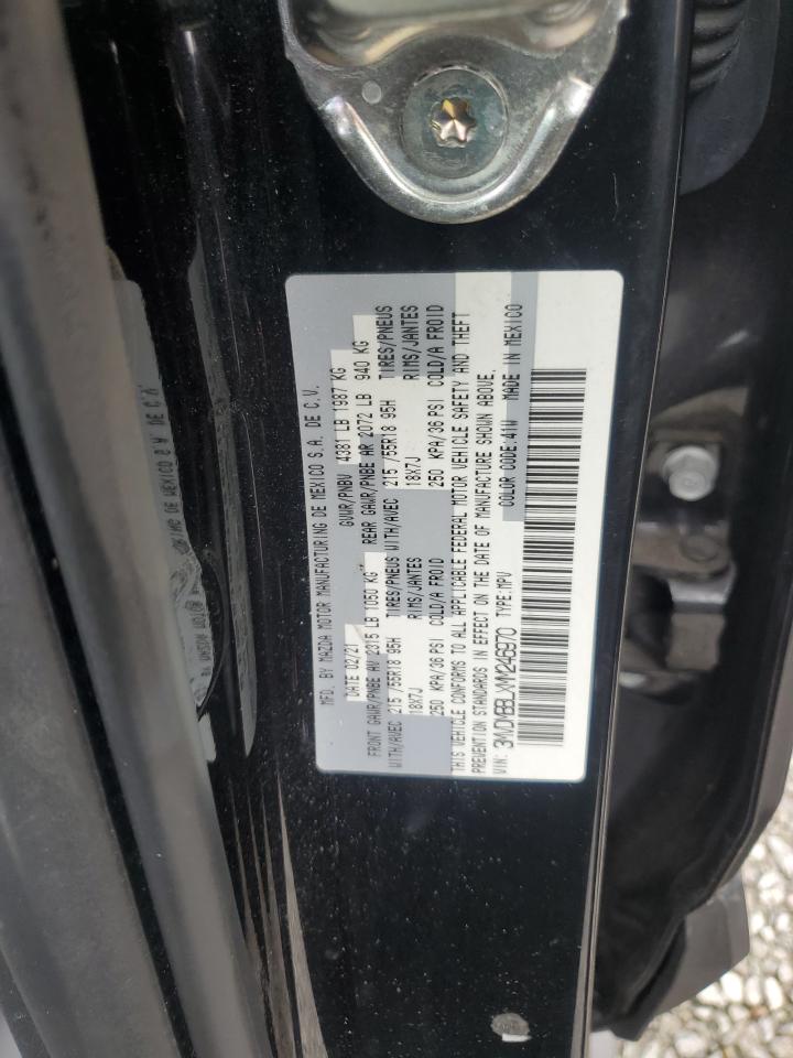 2021 Mazda CX-30 VIN 3MVDMBBLXMM246970 Copart auction photo, water/flood damage thumbnail 14