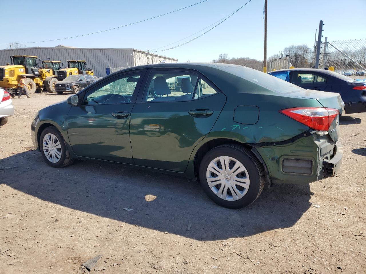 2014 Toyota Corolla VIN 2T1BURHE3EC189337 Copart auction photo, rear end / side damage thumbnail 2