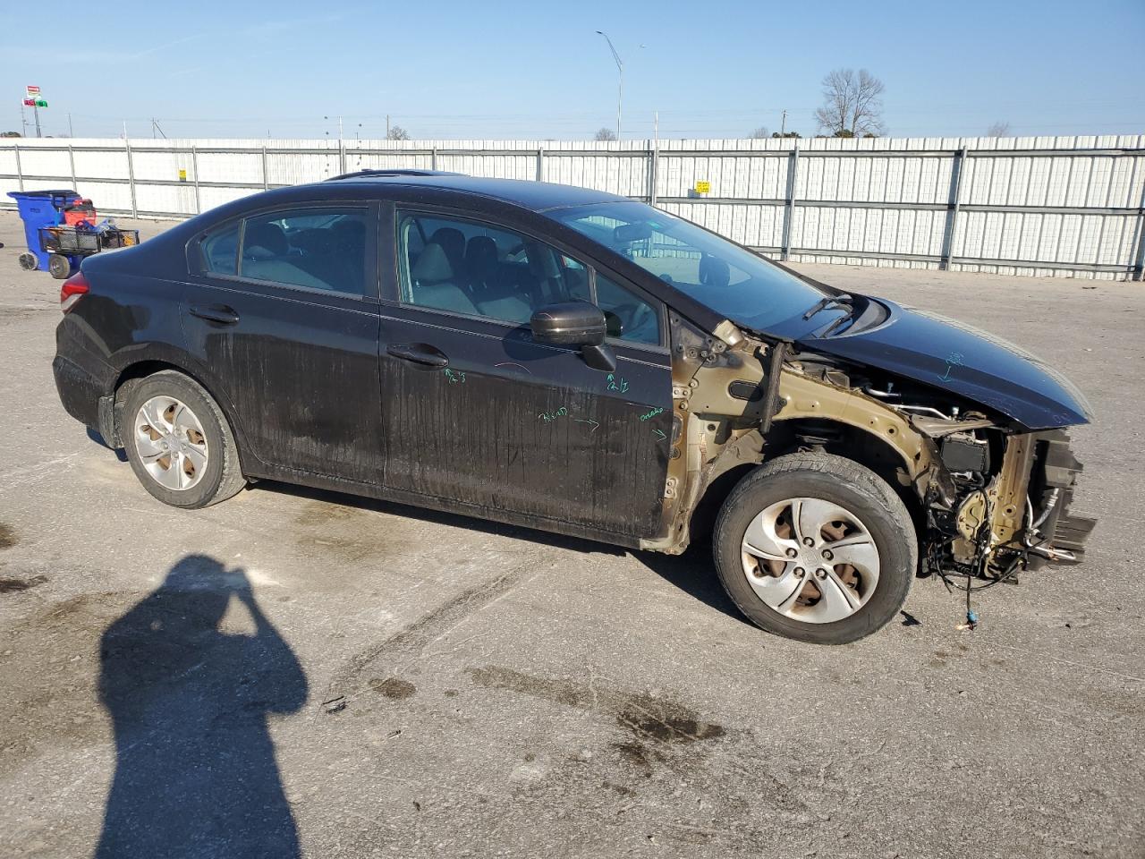 2014 Honda Civic VIN 2HGFB2F50EH514602 Copart auction photo, front end damage thumbnail 4