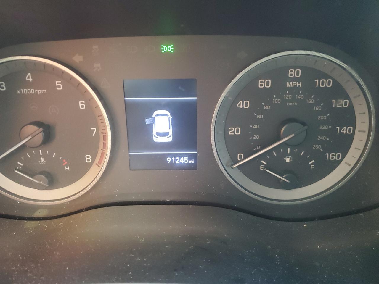 2019 Hyundai Tucson VIN KM8J23A45KU036954 Copart auction photo, front end / rear end damage thumbnail 9