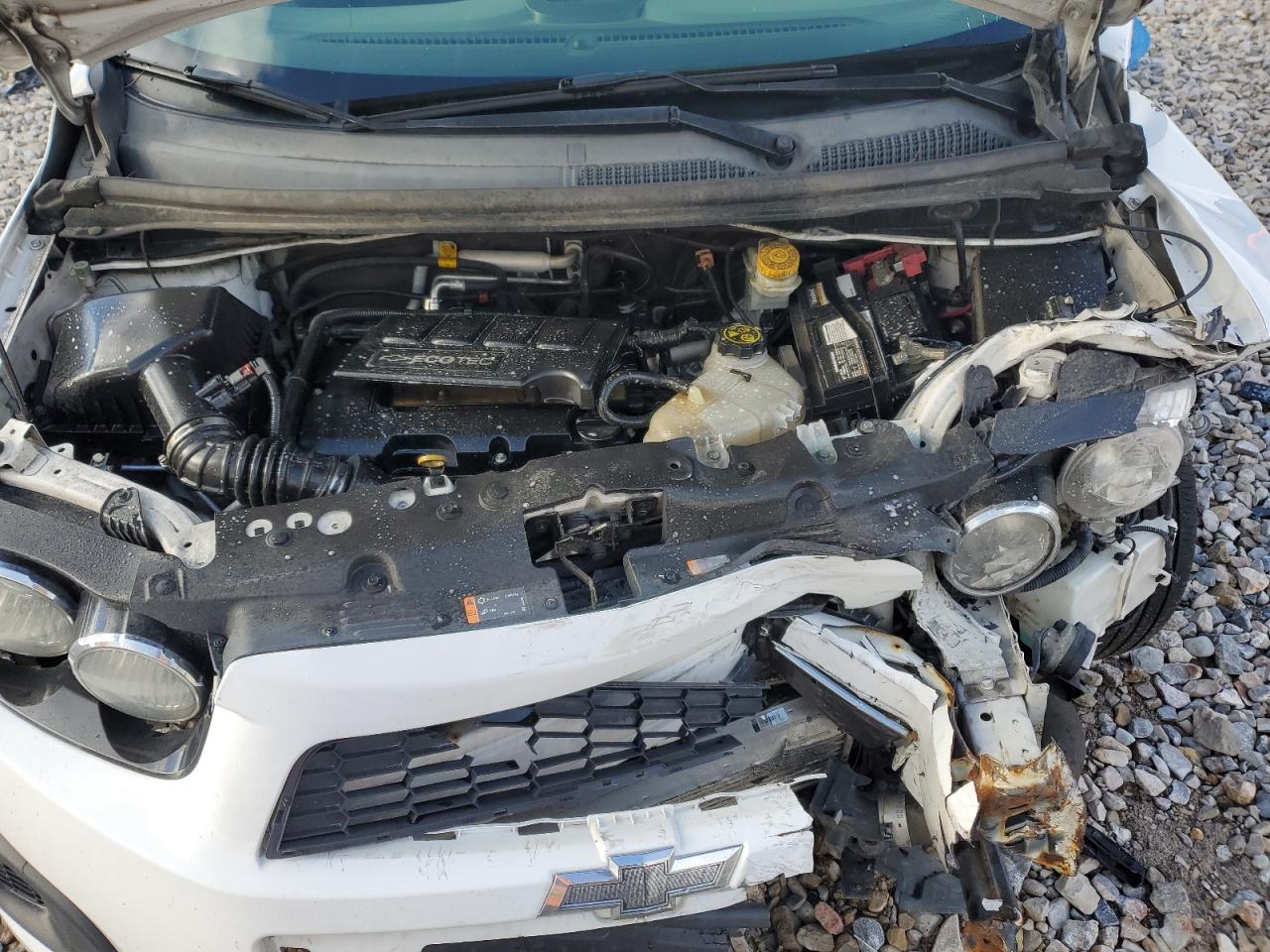 2013 Chevrolet Sonic VIN 1G1JD5SB7D4250489 Copart auction photo, front end / side damage thumbnail 11