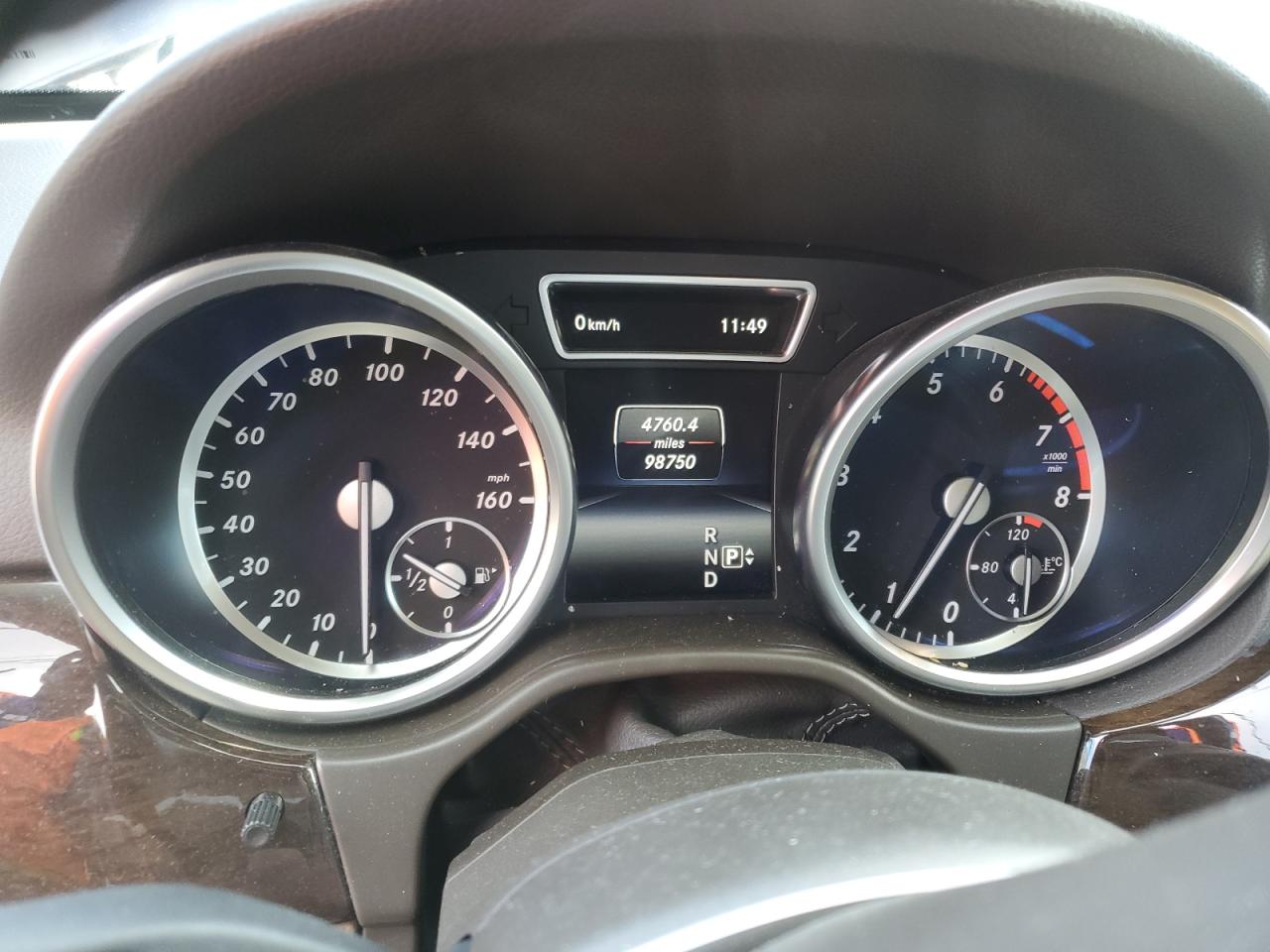 2015 Mercedes-Benz M-klasse VIN 4JGDA5HB2FA608103 Copart auction photo, front end damage thumbnail 9