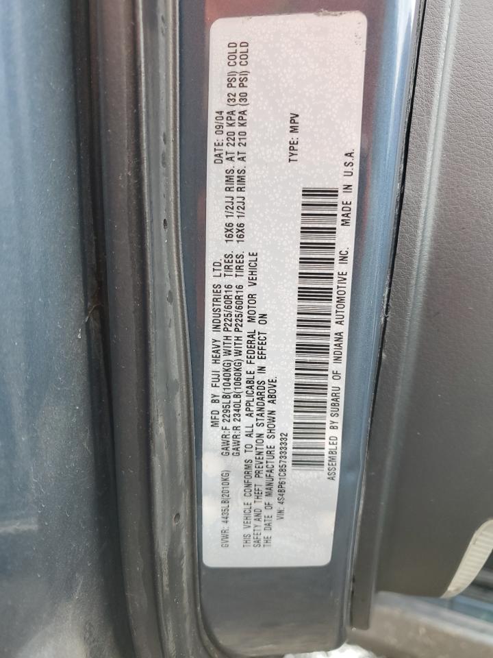 2005 Subaru Legacy VIN 4S4BP61C857333332 Copart auction photo, front end / rear end damage thumbnail 13