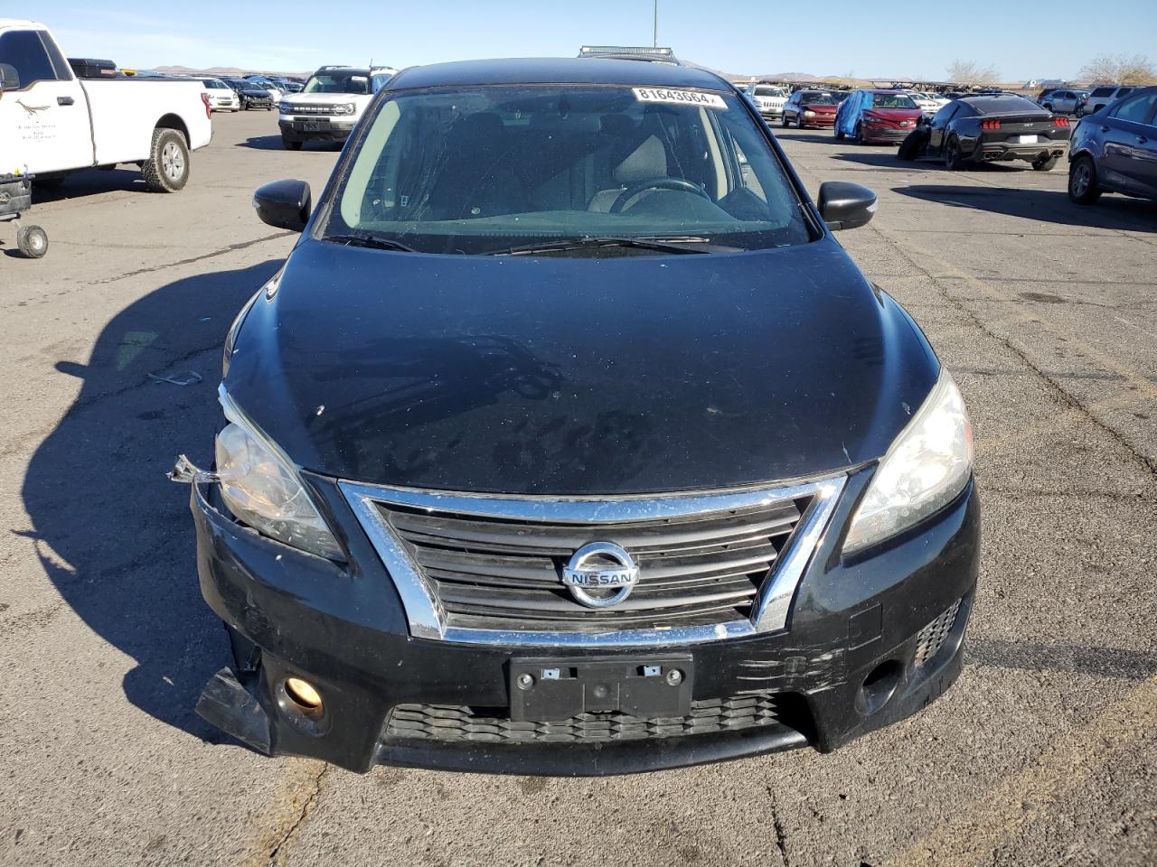 2015 Nissan Sentra VIN 3N1AB7AP9FY237607 Copart auction photo, front end damage thumbnail 5