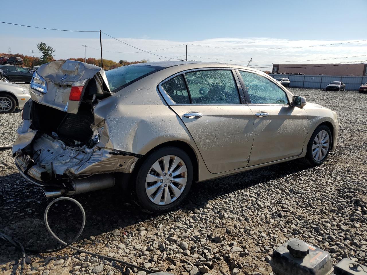 2013 Honda Accord VIN 1HGCR2F77DA058403 Copart auction photo, rear end damage thumbnail 3