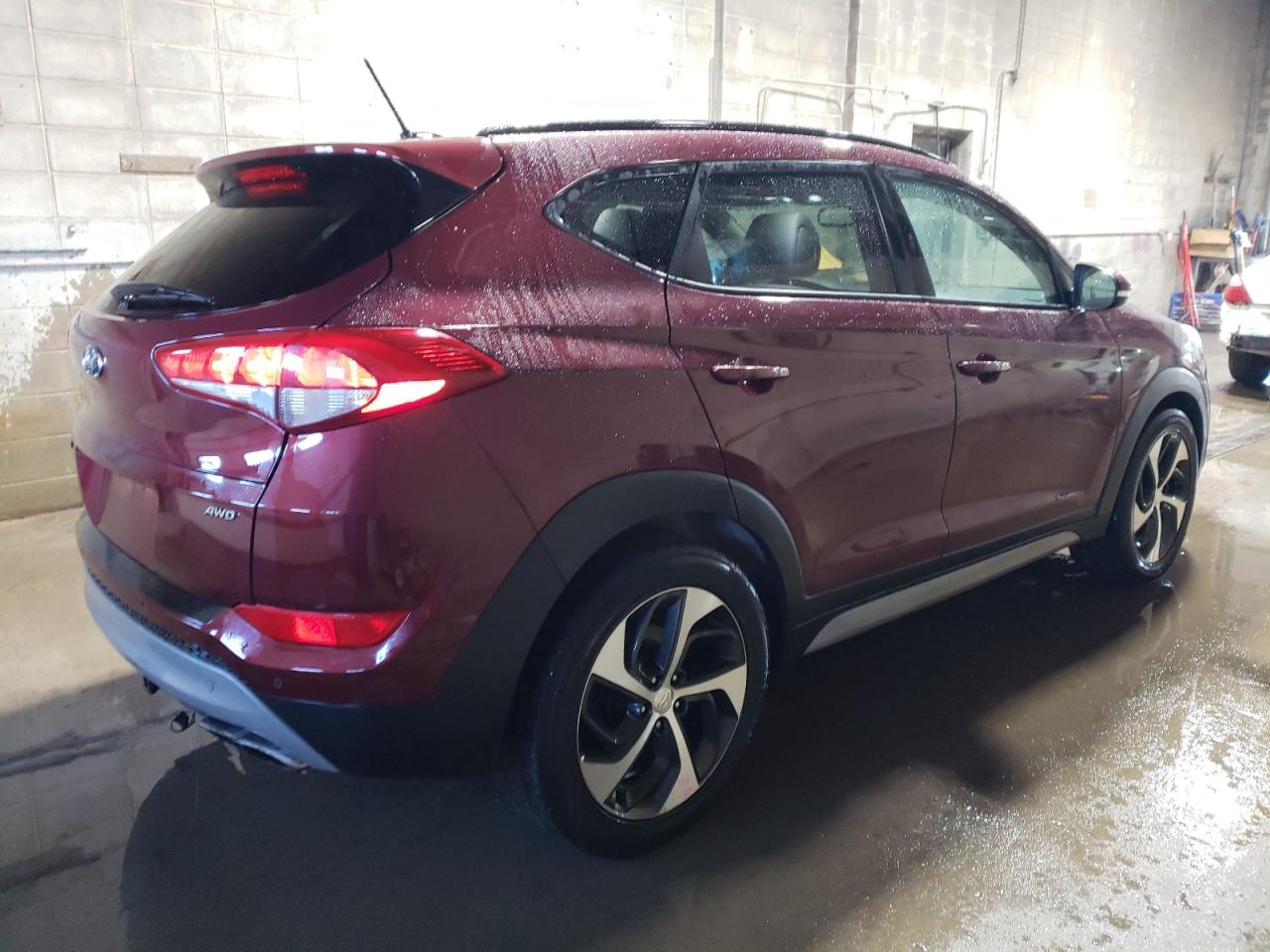 2017 Hyundai Tucson VIN KM8J3CA25HU552025 Copart auction photo, side / rear end damage thumbnail 3