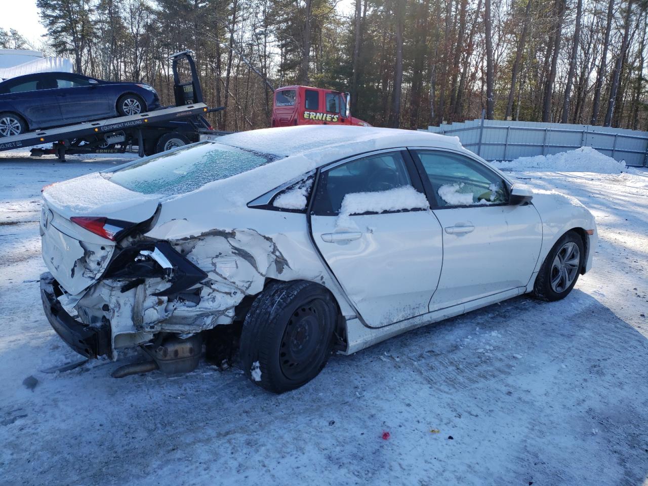 2019 Honda Civic VIN 2HGFC2F68KH580090 Copart auction photo, rear end / undercarriage damage thumbnail 3