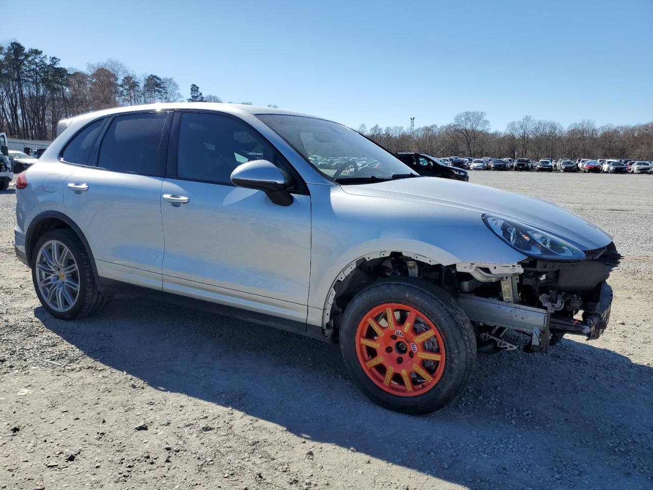 2016 Porsche Cayenne VIN WP1AA2A28GLA00736 Copart auction photo, front end damage thumbnail 4
