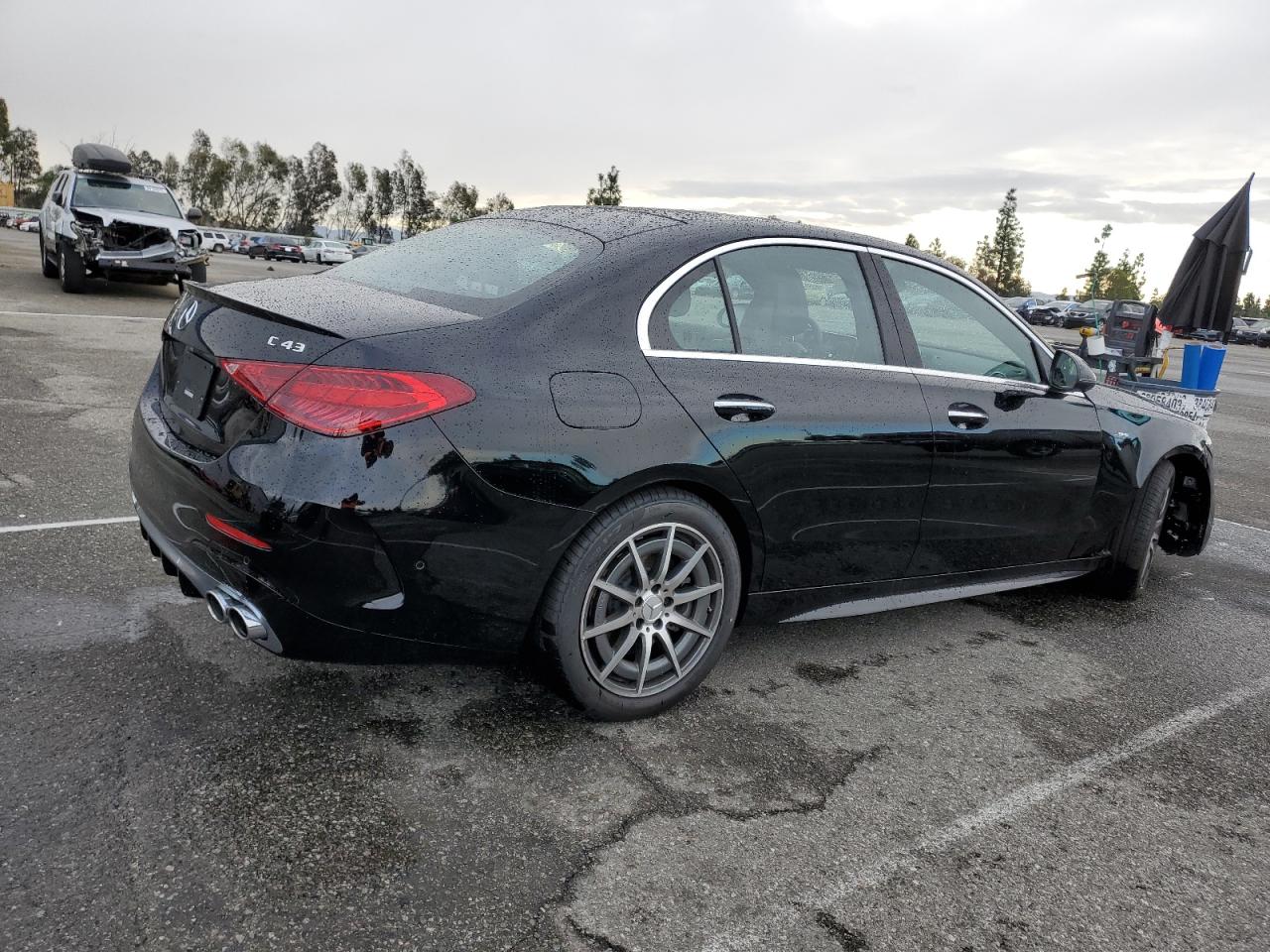 2024 Mercedes-Benz C-klasse VIN W1KAF8HB6RR220507 Copart auction photo, front end damage thumbnail 3
