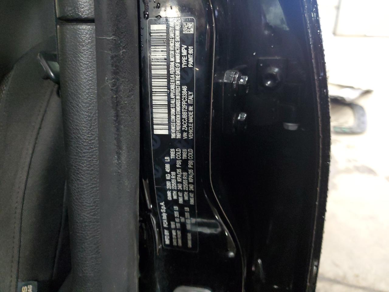 2015 Jeep Renegade VIN ZACCJBBT2FPC33846 Copart auction photo, side / front end damage thumbnail 13
